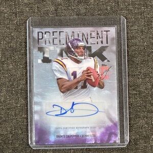 Daunte Culpepper Autograph Card